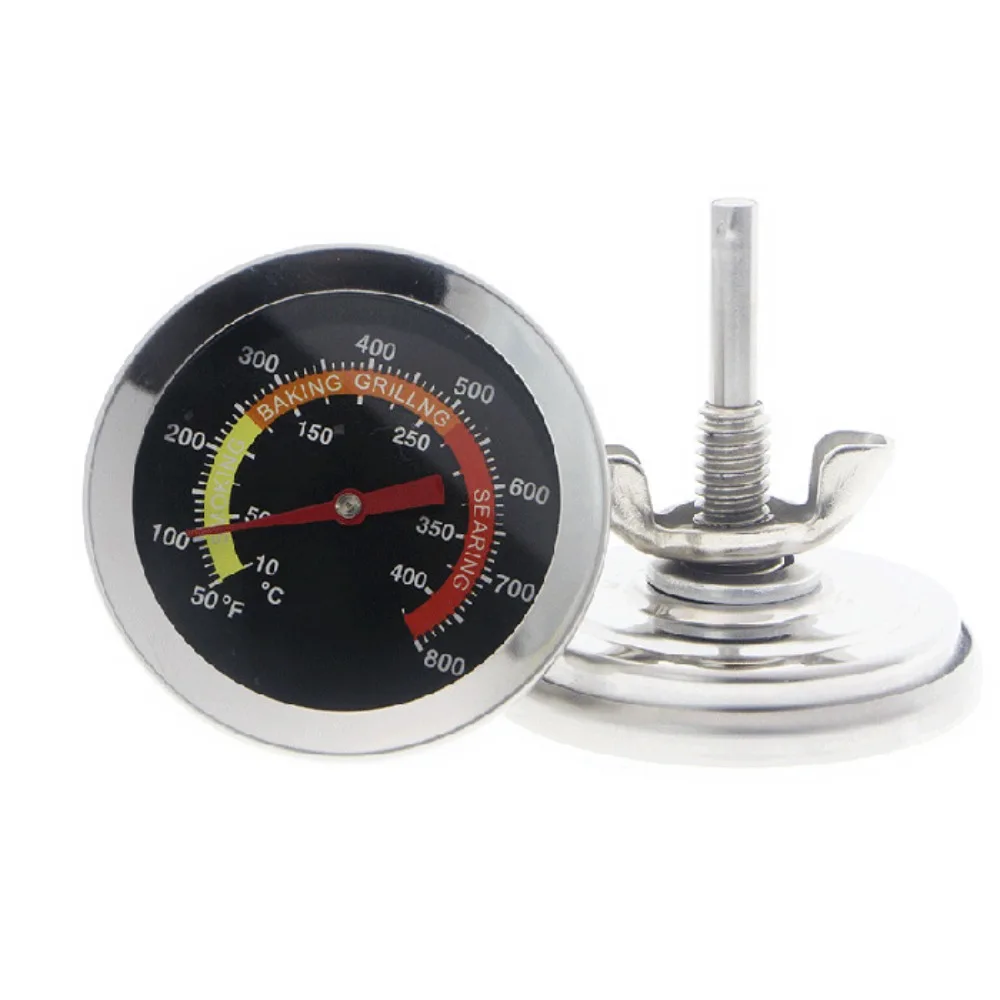 0-400°C Range Instant Read Thermometer Waterproof Replacement Grill Thermometer Stainless Steel Easy To Read Temperature Gauge