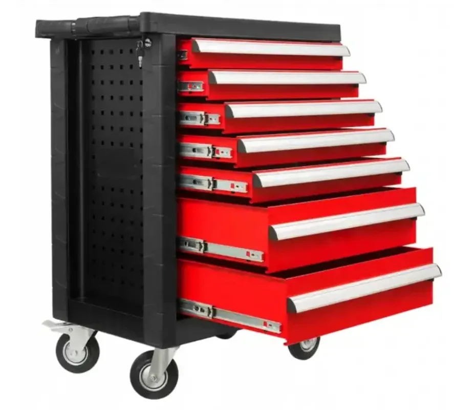 High QualityTool Sets Box Tool Chest Workshop Trolley Heavy Duty 7 Drawers Garage Storage Tool Cabinet