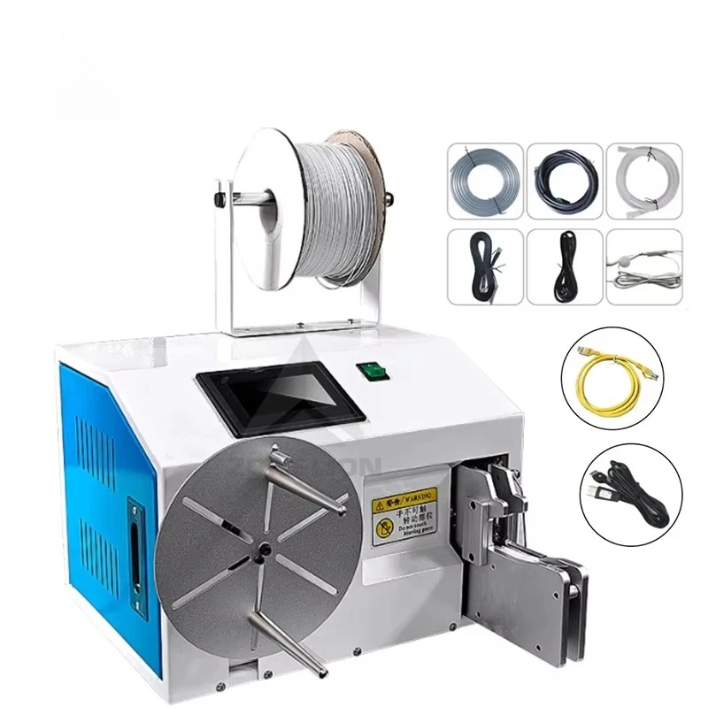 Automatic Fiber Optical Rope Winding Equipment Length Measuring Smart Electric Cable Coil Winding Machinery Machine