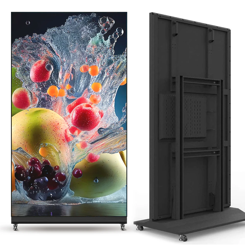 شاشة لمس LCD عالية السطوع 4K Android LCD داخلية 75 86 98 بوصة لافتات رقمية كاملة الشاشة