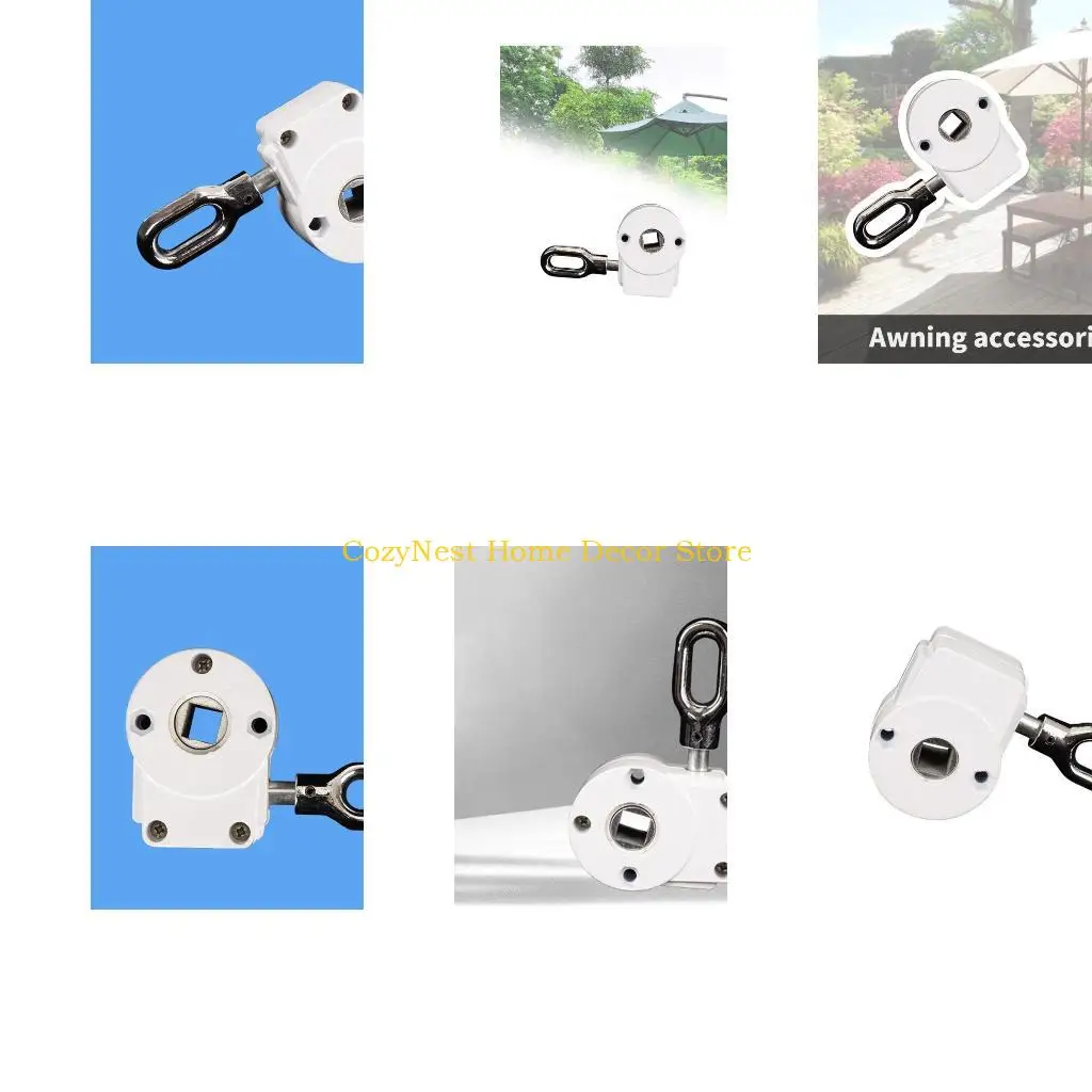 92MF Portable Outdoor Awning Replacement Crank Gear Simple Installation Manual Mechanism Accessories for Shade Controlled