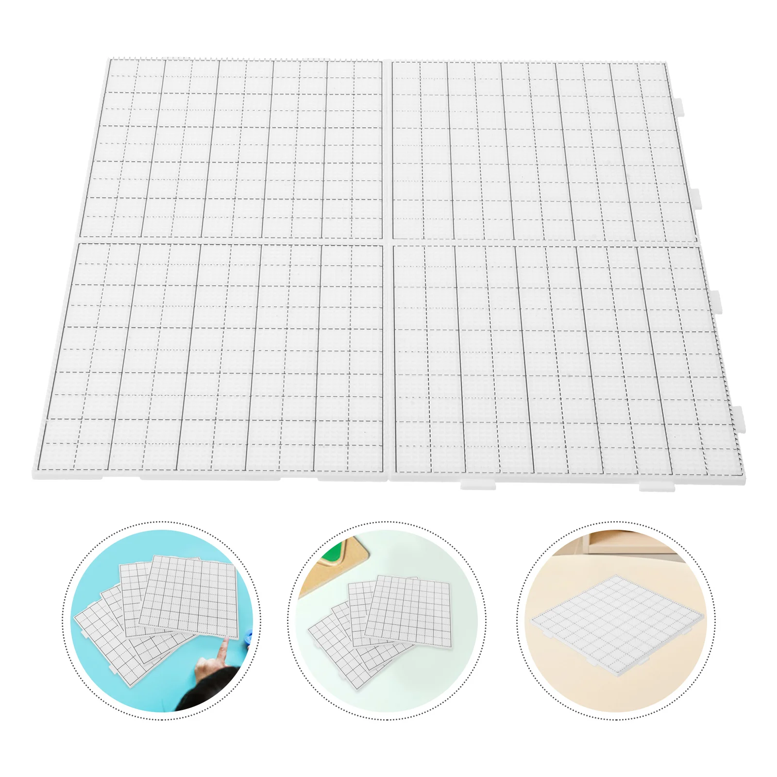 

4pcs Square Fuse Bead Pegboards 2.6Mm 15X15Cm Plastic Bead Crafting Boards For Kids Diy Melty Beads Art Projects Ironing Beads