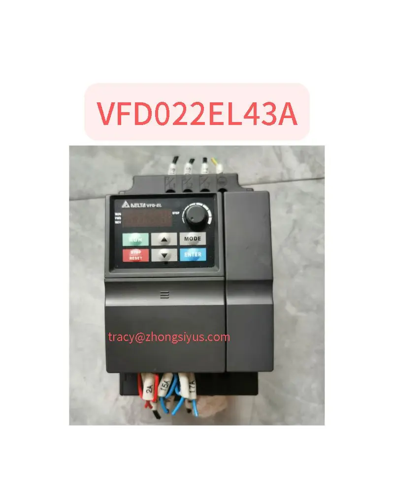 Used Inverter VFD022EL43A 380V2.2KW test function normal