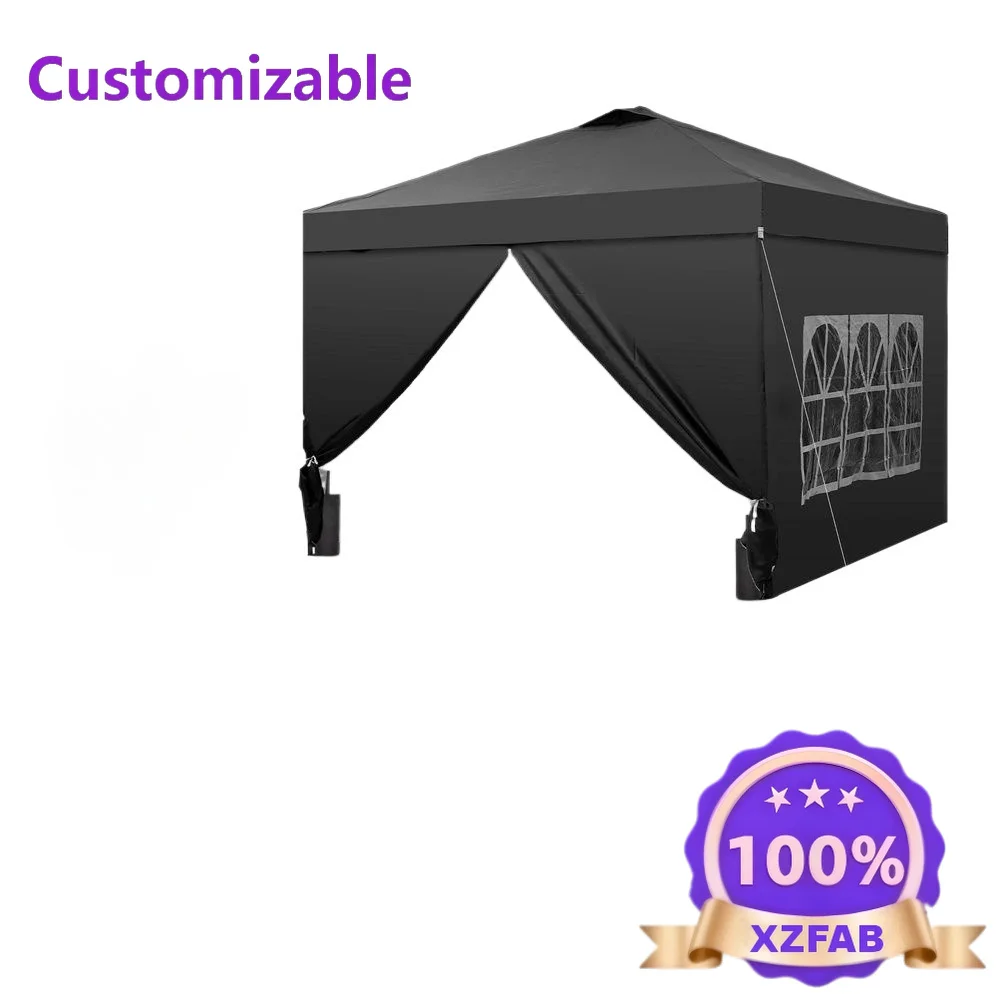 Factory Direct 2026 12x12 Pop Up Canopy Tent with 4 Sidewalls, Easy Set up with One Push Lift Gazebo with Wheel Bag and4 Sandbag