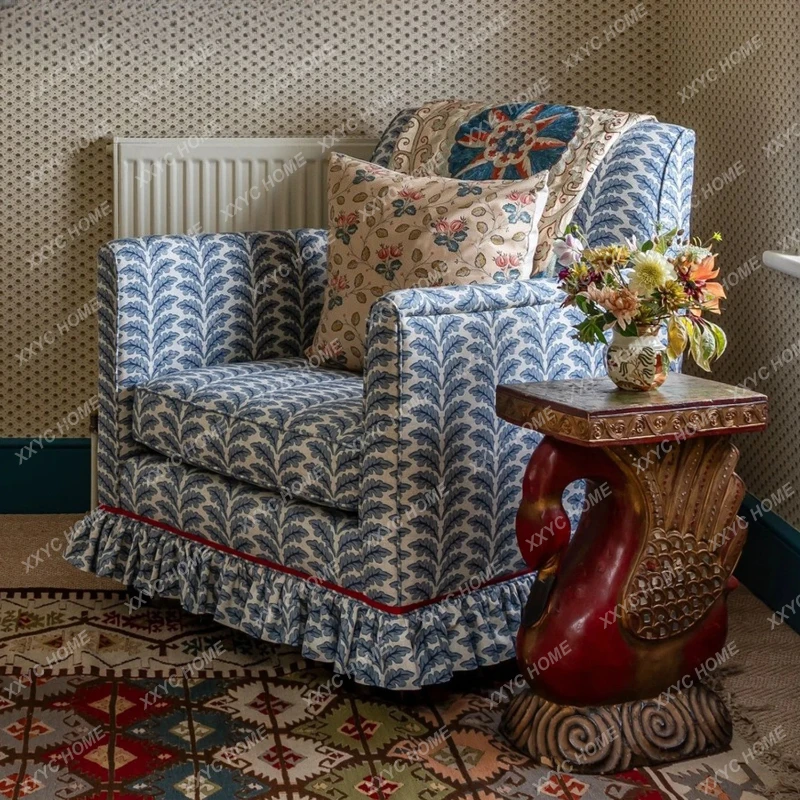 

Кресло-софа из массива дерева для гостиной, домашнее, для отдыха, одноместное