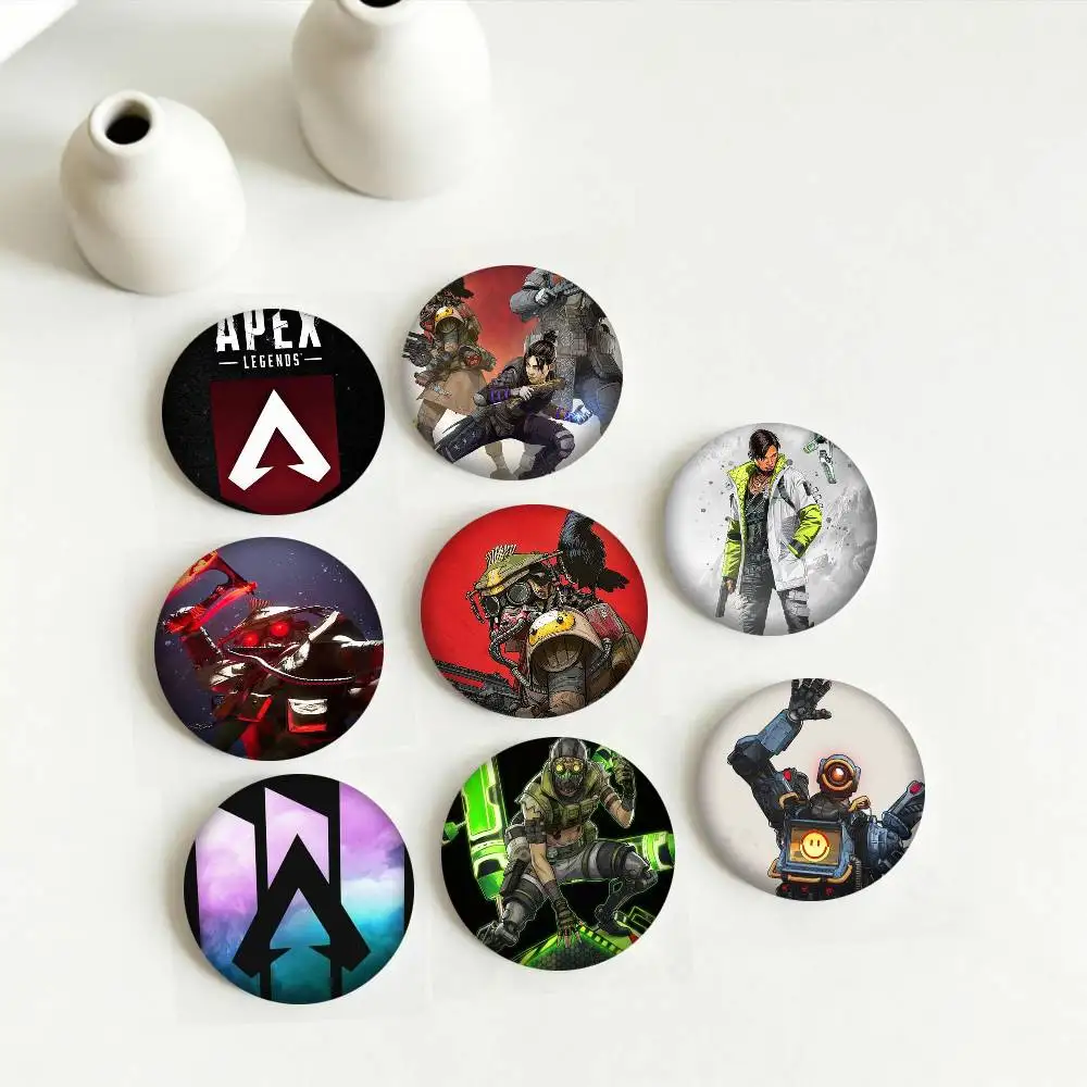 

G-Game A-Apex Legends 25 32 44 58 75mm Badges Personalized Round Brooches Pins Accessory Gift