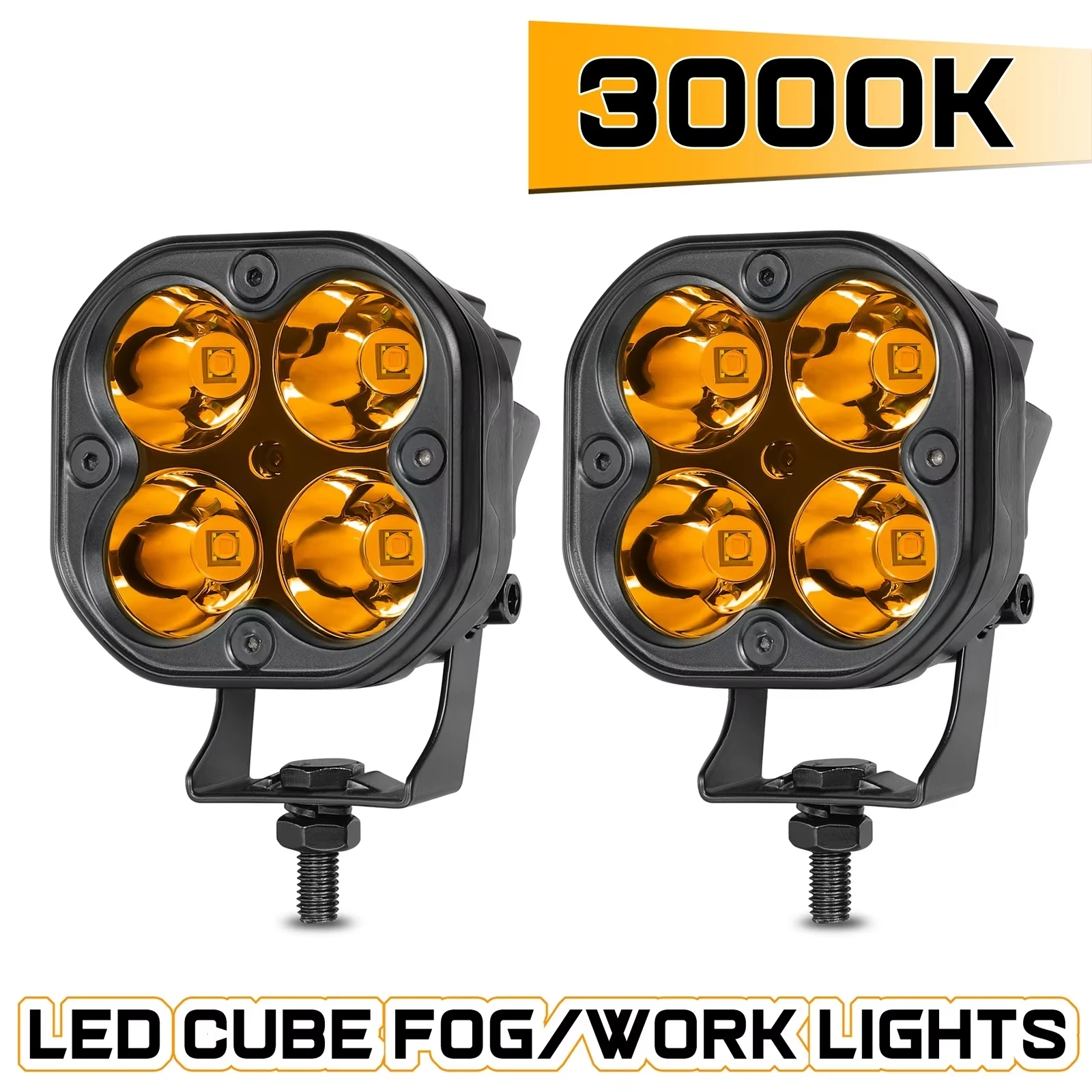 

For Jeep Wrangler JK 07-18 Offroad LED Driving Lights 4x4 Pods Motorcycle 3 Inch 40W Headlight Fog Lada 4WD Bulb ATV UTV Pickup