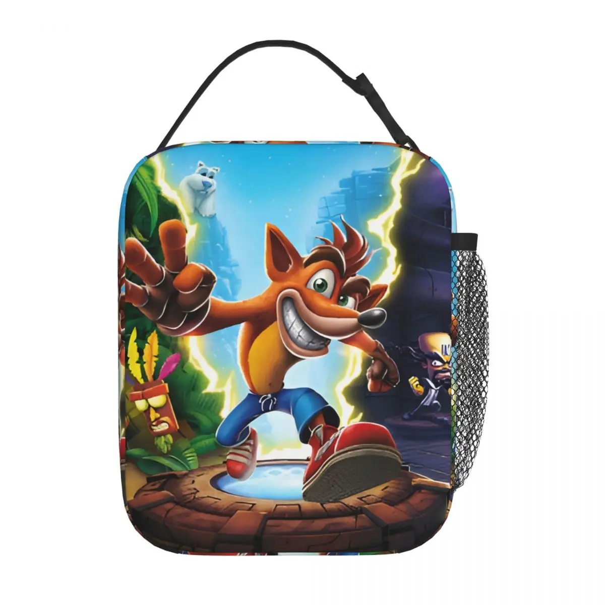 Crashs Bandicoots Insulated Lunch Bags Large Cartoon Lunch Container Thermal Bag Tote Lunch Box College Picnic Men Women