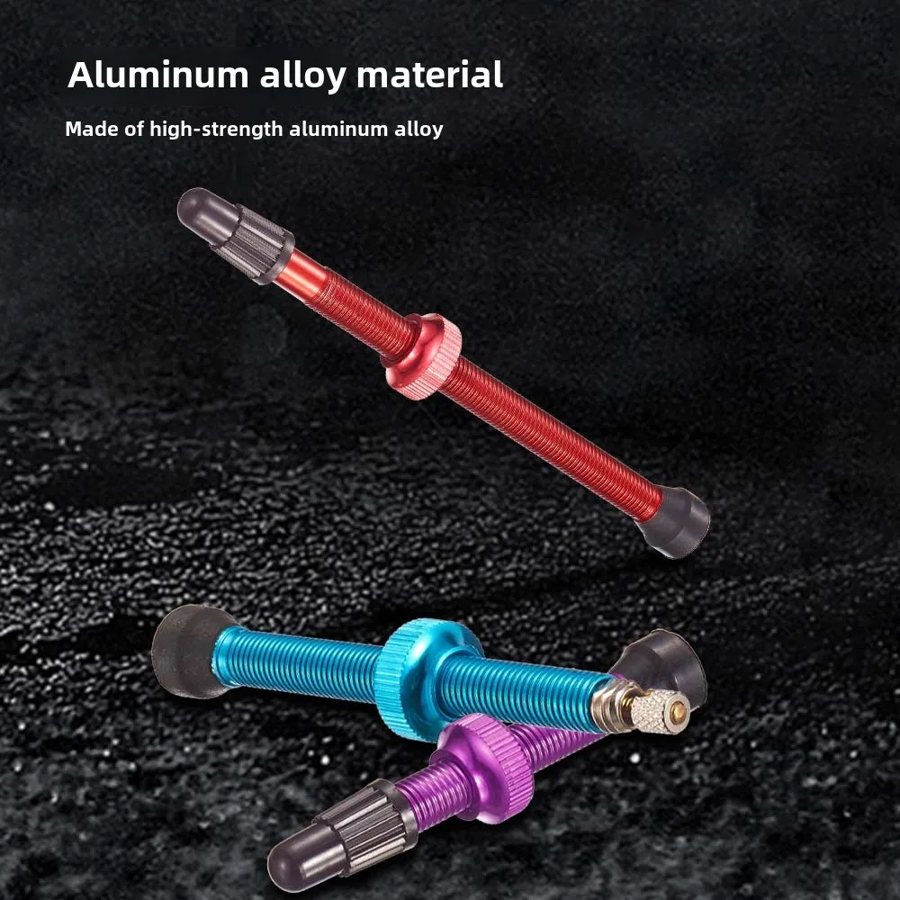 

Mountain road bicycle vacuum fetal air nozzle Aluminum alloy valve core nozzle nozzle extension accessories 40/60/80mmbike Valve