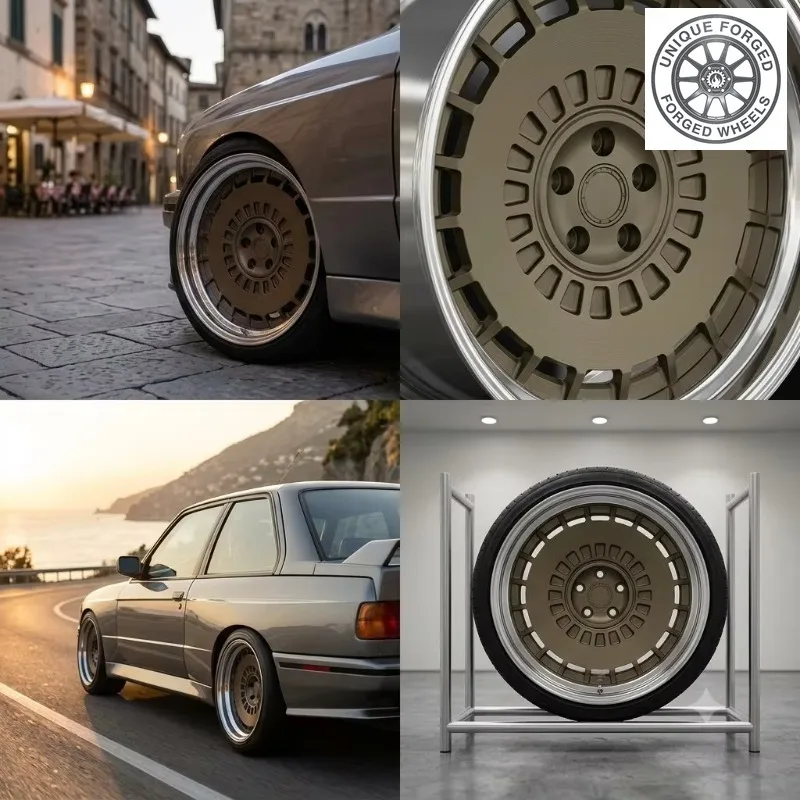 26 Style Custom 2 Piece Forged Alloy Wheel Rim 19 20 Inch Deep Dish Bronze Turbine Design Lightweight Auto Aluminum Car Wheels R