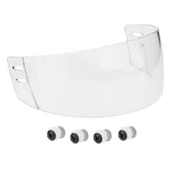 Clear Hockey Visor Replacement Accessories Durable Lightweight Transparent Spare Parts Portable Protective Shield for Outdoor