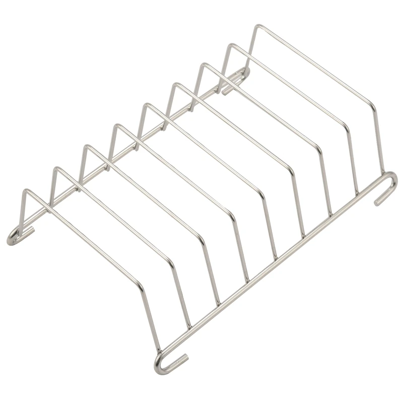 2 Pcs Toast Bread Rack Holder 8 Slice Holes Tool Cooling Grid Bread Rack Rectangle Air Fryer Accessories Organizer