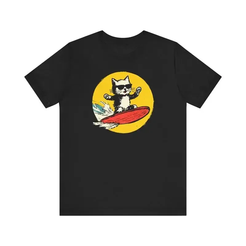 Surfing Cat T Shirt