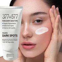 Crème éclaircissante 377+577, contient de la niacinamide et de la vitamine C, réduit les taches brunes - Unifie le teint - Éclaircit la peau - Hydrate en profondeur et lisse la peau, design pratique en tube 6