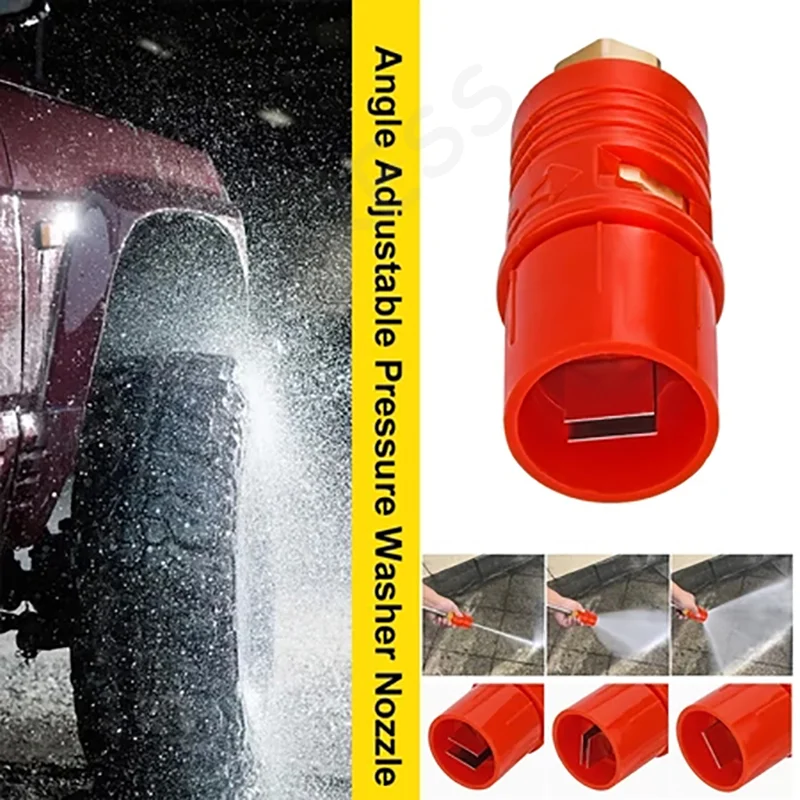 High-Pressure Rotating Turbo Nozzle, Adjustable Washer Spray for Car and Garden, 1/2Pcs