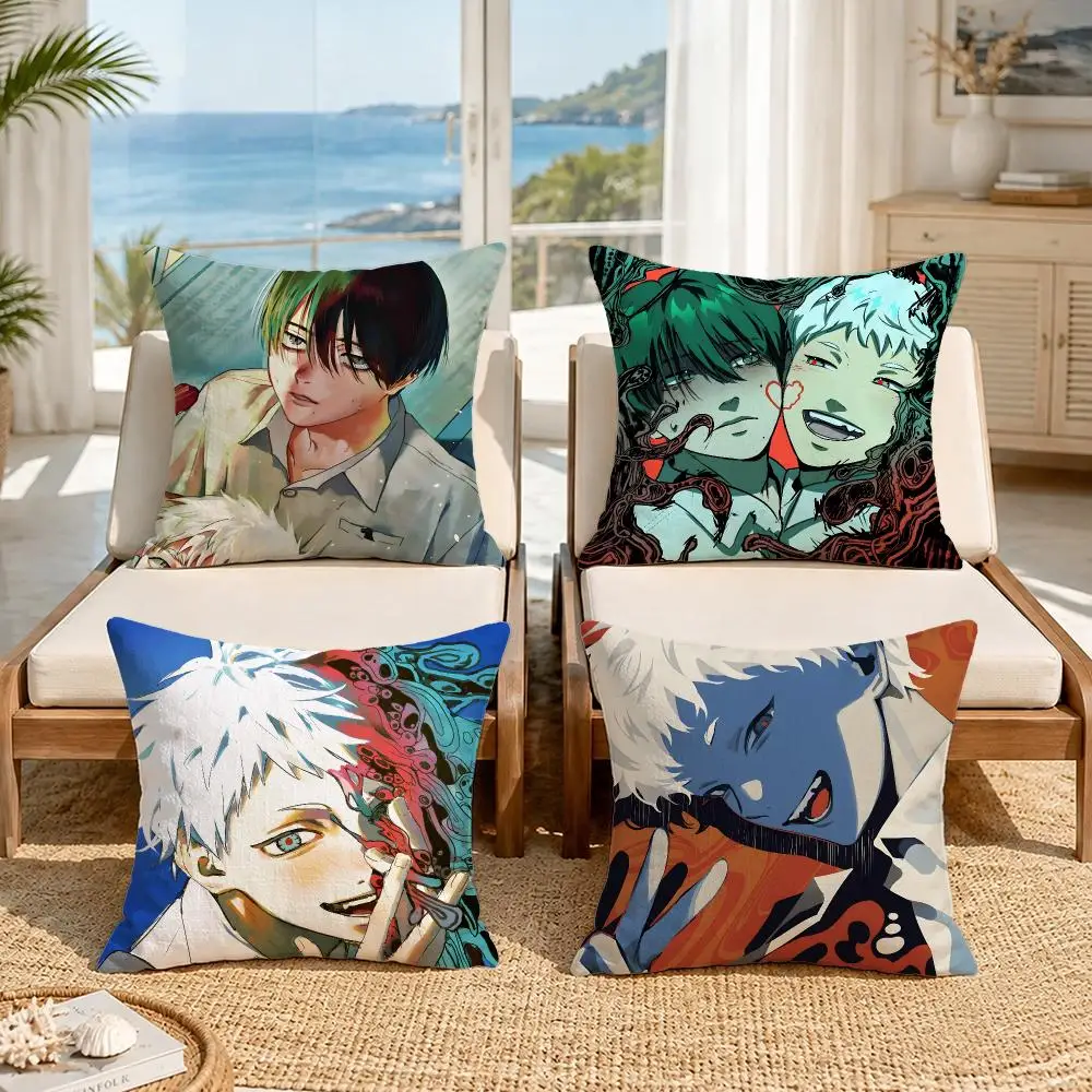 Summer Hikaru DiedS Cushion Cover Soft Pillow Cover Two‑Side Printing Throw Pillow Case for Sofa Pillowcase Home Decoration