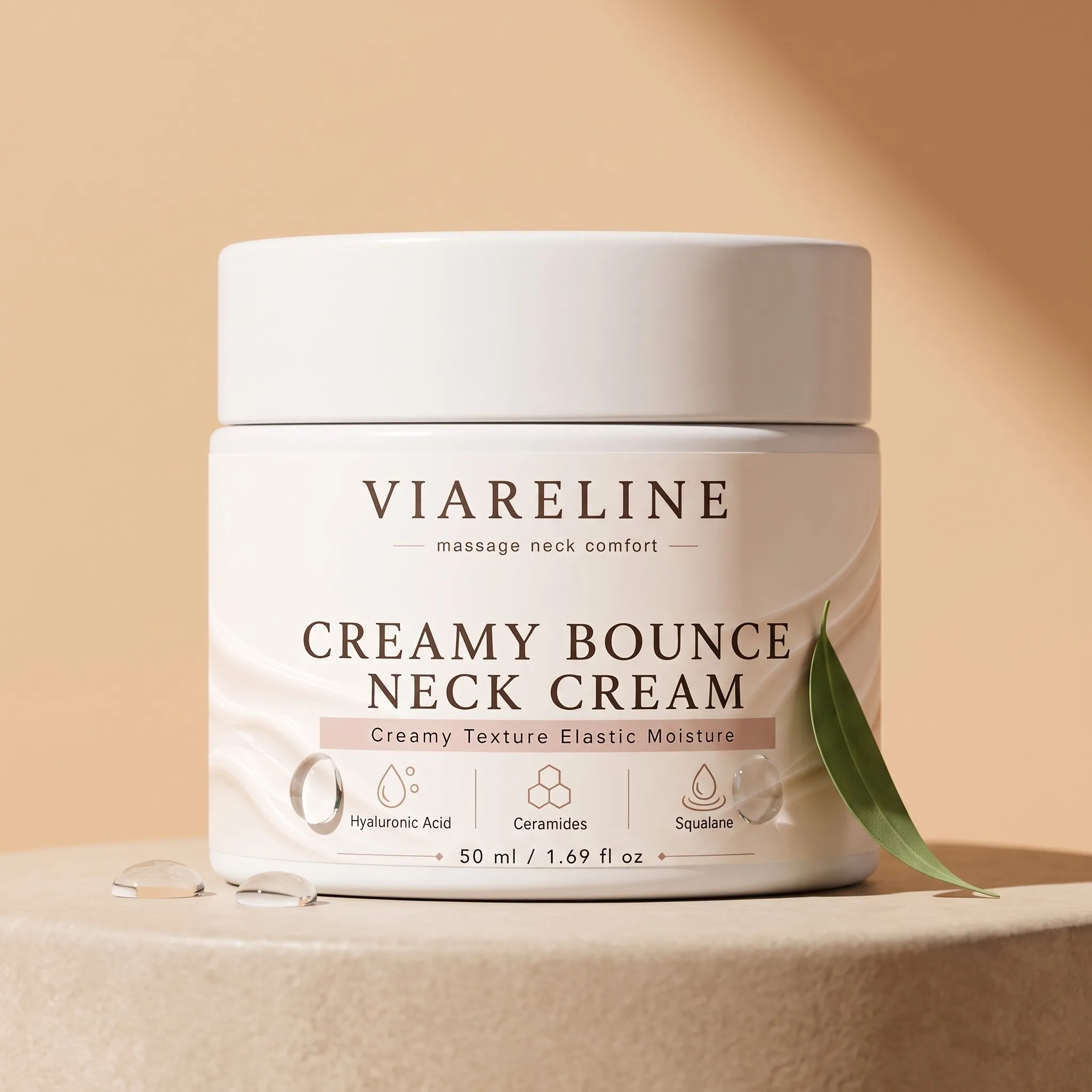 Creamy Bounce Neck Cream Deeply Moisturizing Anti Aging Skin Barrier Repair Improve Skin Texture Remove Double Chin Neck Care