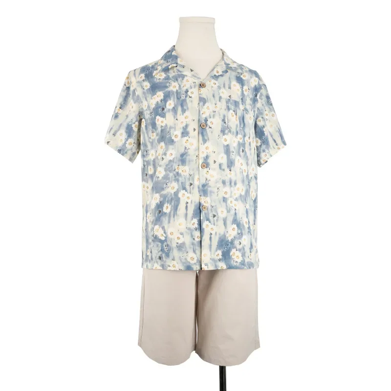 Summer Family Beach Clothes Vacation Look Mom Dad and Children Clothing Father Son Matching Shirts Outfits Mother Daughter Dress