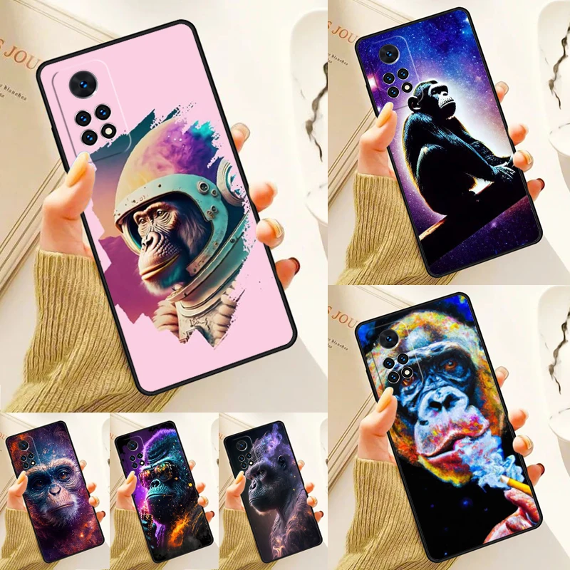 

Nebula Monkey Case For Samsung Galaxy S24 Plus S23 S20 S21FE Lite S22 Ultra Note 20 S8 S9 S10 Phone Coque