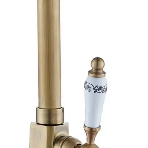 For Washbasin Copper Basin Faucet Bathroom Vanity 14.5*22*31.5cm Vertical Rotating Spout Solid Copper Construction