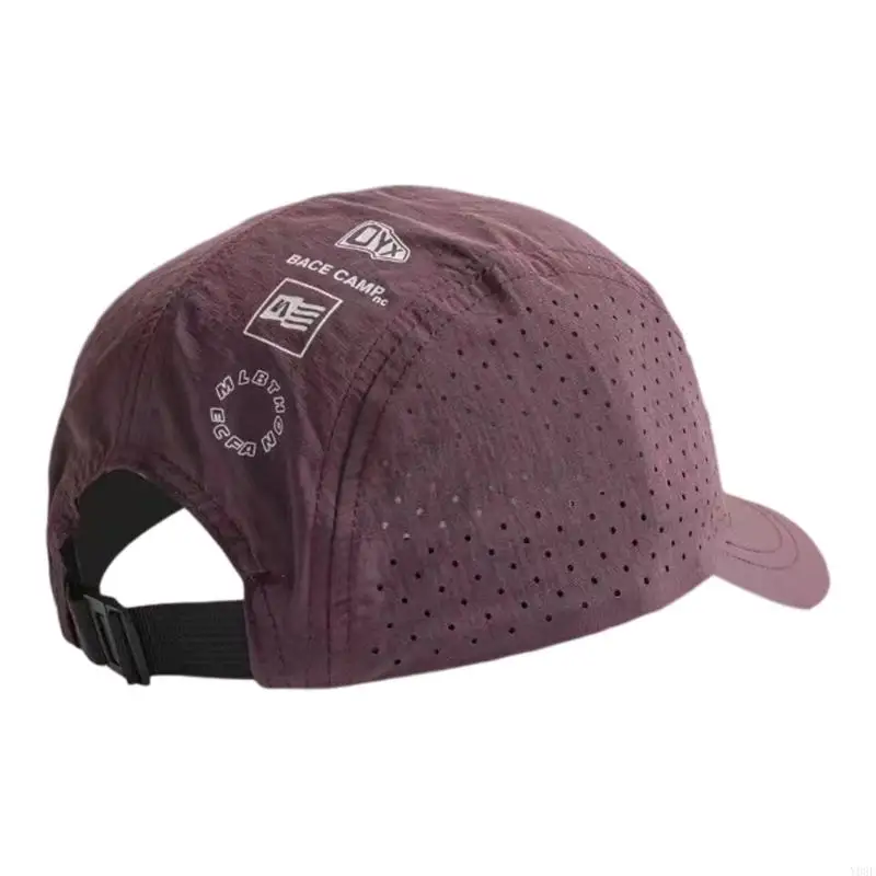 Adjustable Mesh Baseball Cap for Adults Lightweight Sun Shade Hat for Summer Commuting Casual Travel and Daily Wear Y08E