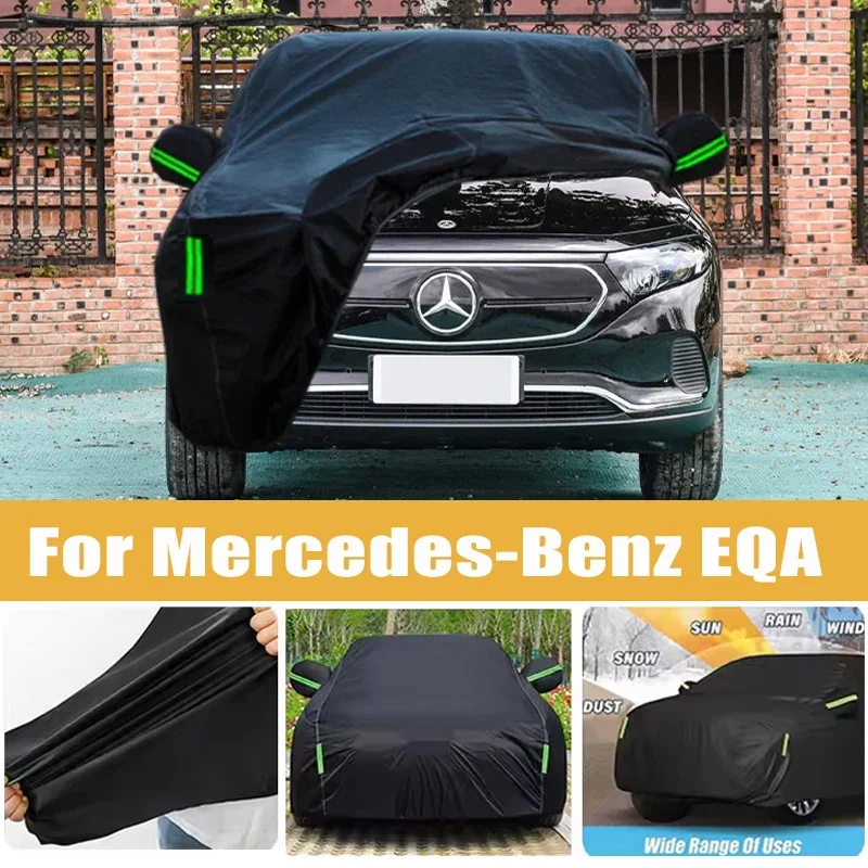 

For Mercedes-Benz EQA Full Car Cover Four Seasons Outdoor Sun Anti UV Rain Snow Dust Protection Oxford Cloth Accessories