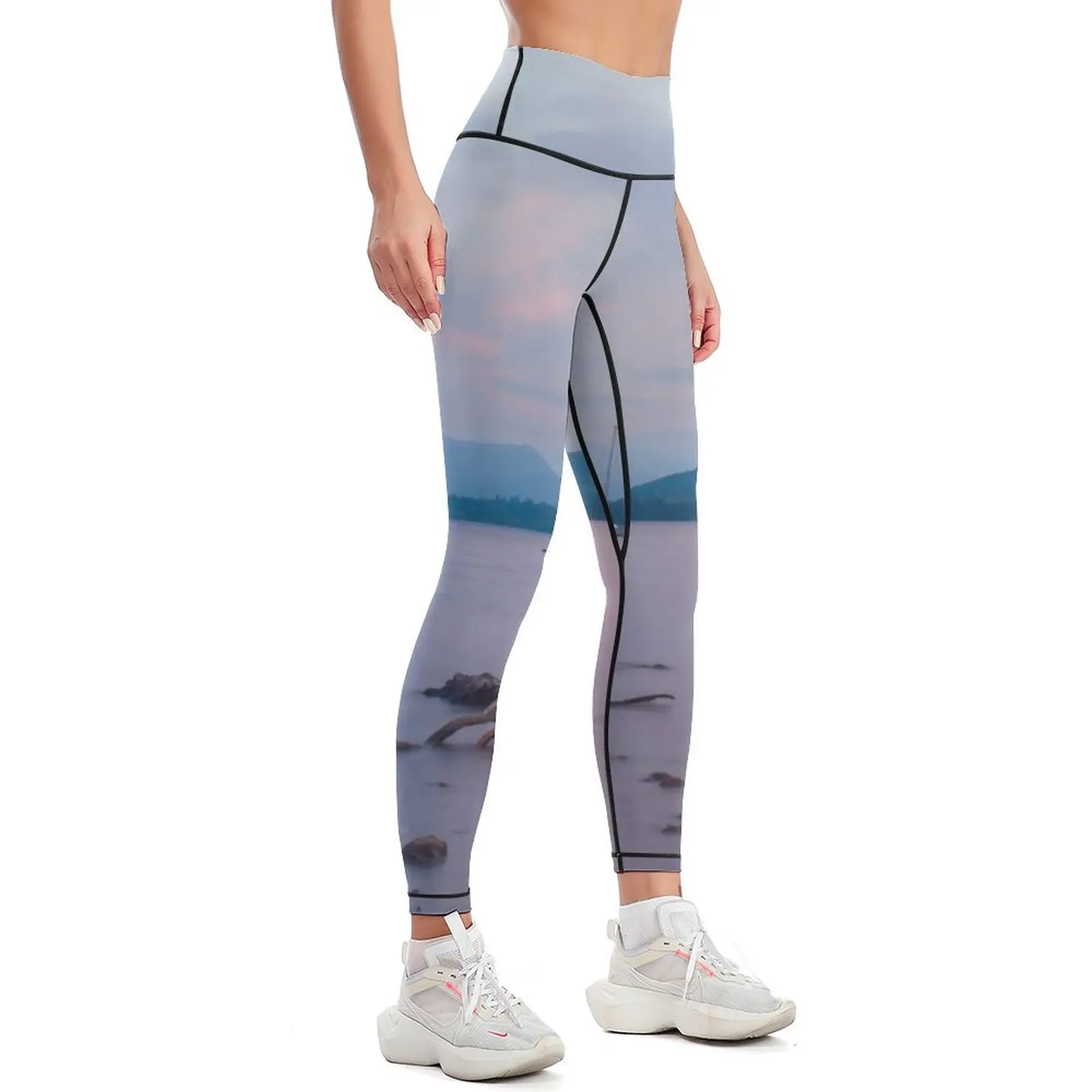 Pastel Ullswater Sunset Leggings Sports pants woman joggers for Womens Leggings