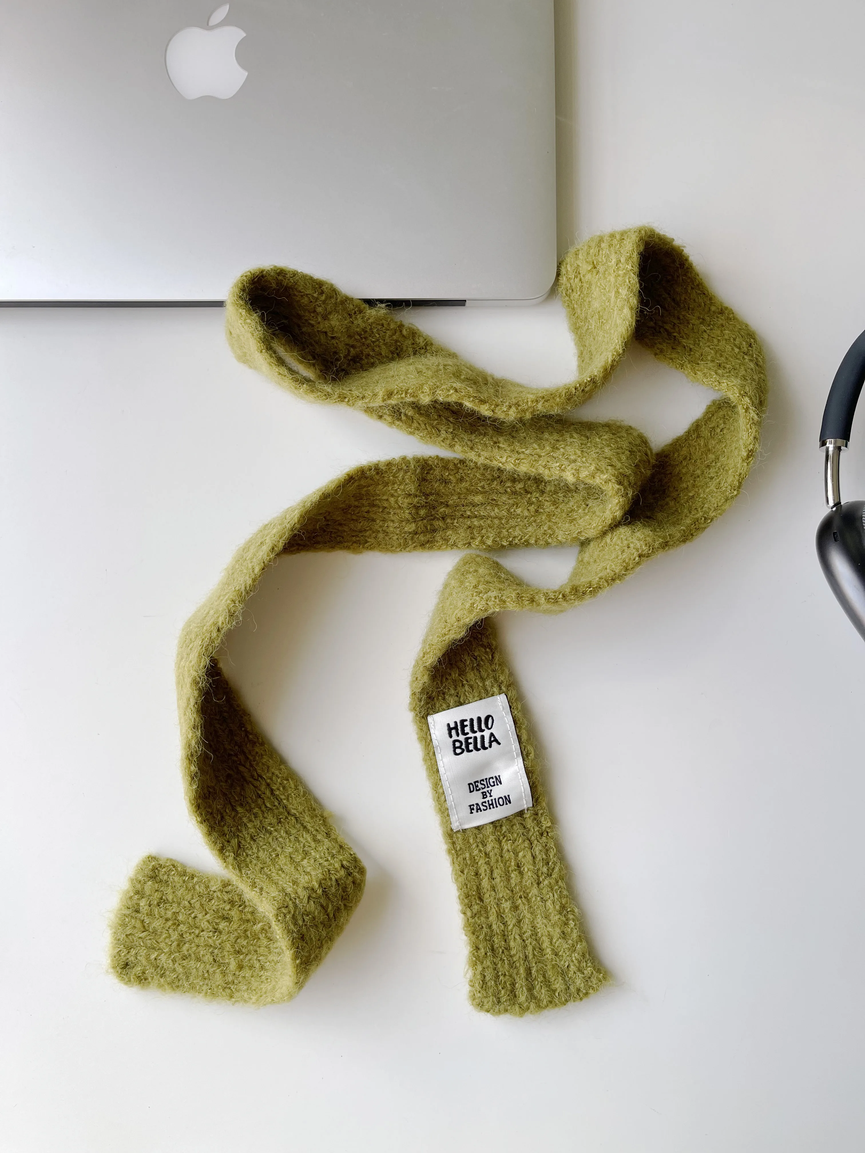 

Fashion Letter Y2K Knitted Long Scarves Korean Style Harajuku Neck Tie Neckerchief Neck Tie Neckerchief Winter/Autumn