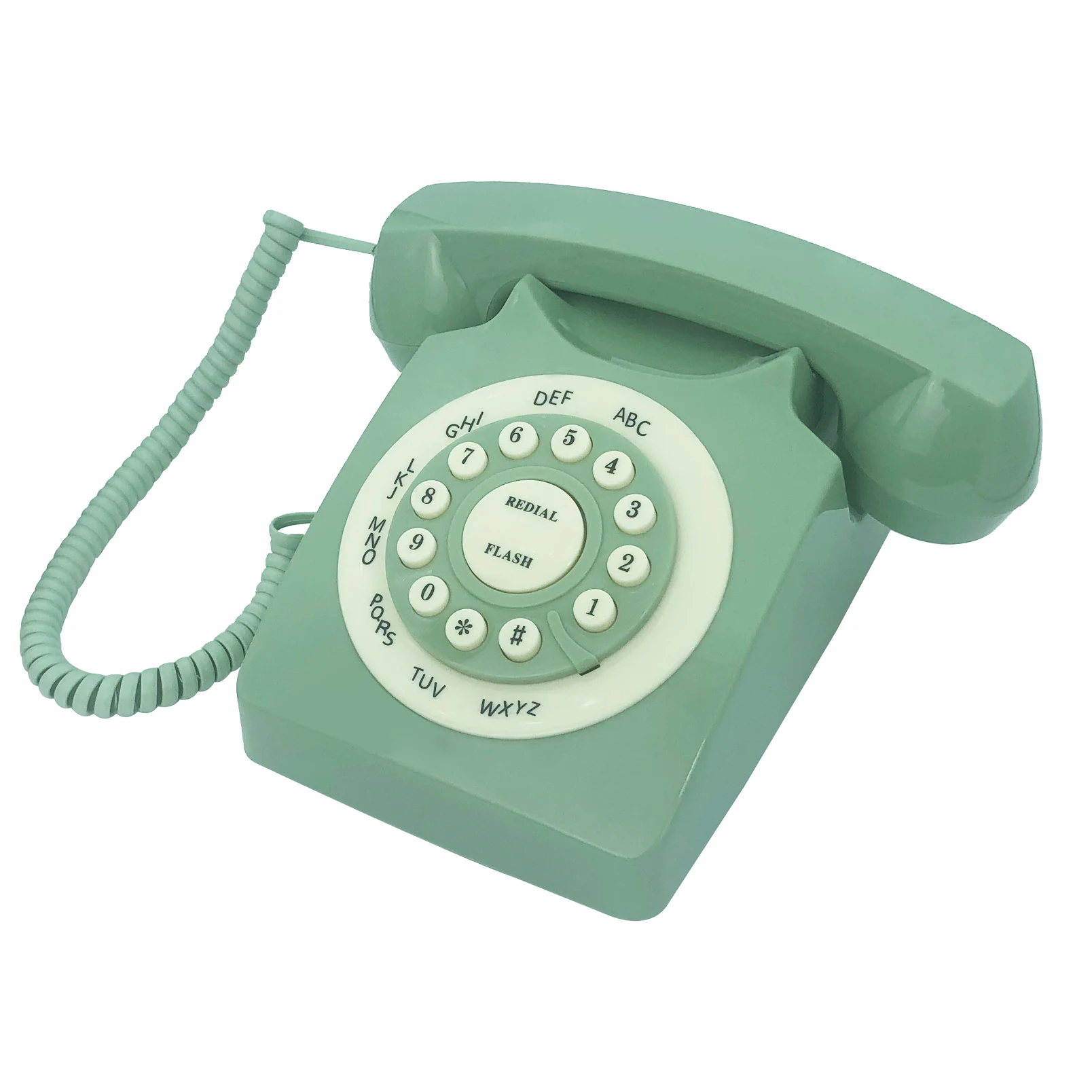 Pink Retro Phone, Corded Landline Telephone, Classic Vintage Old Fashion Telephone for Home & Office, Gift for Seniors
