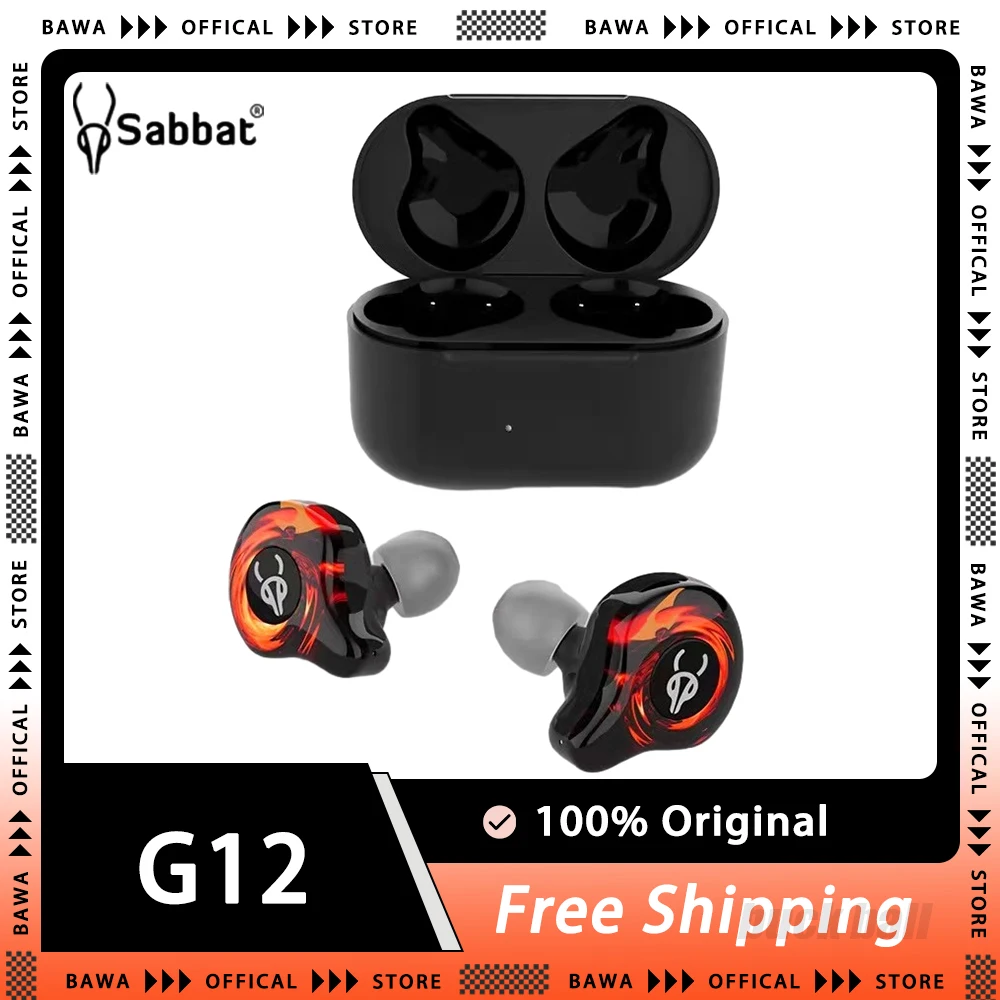 

Sabbat G12 Game Bluetooth Wireless Earbuds Waterproof Earphones Esports Hifi Noise Reduction Earphone High Quality Without Delay