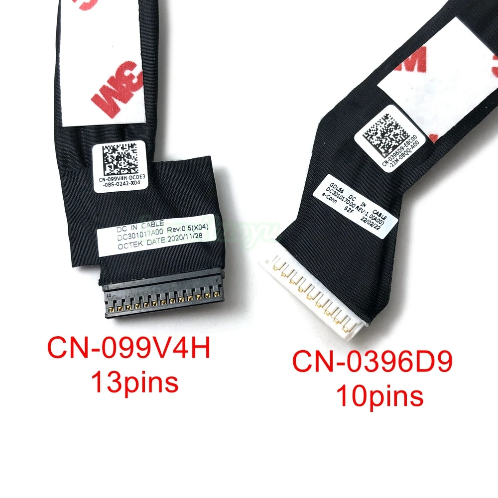 KABEL Jack daya DC Laptop baru UNTUK Dell G15 5510 5511 5515 GDL55 DC dalam kabel CN-099V4H 13Pin GDL56 DC dalam kabel 0396D9 10pin