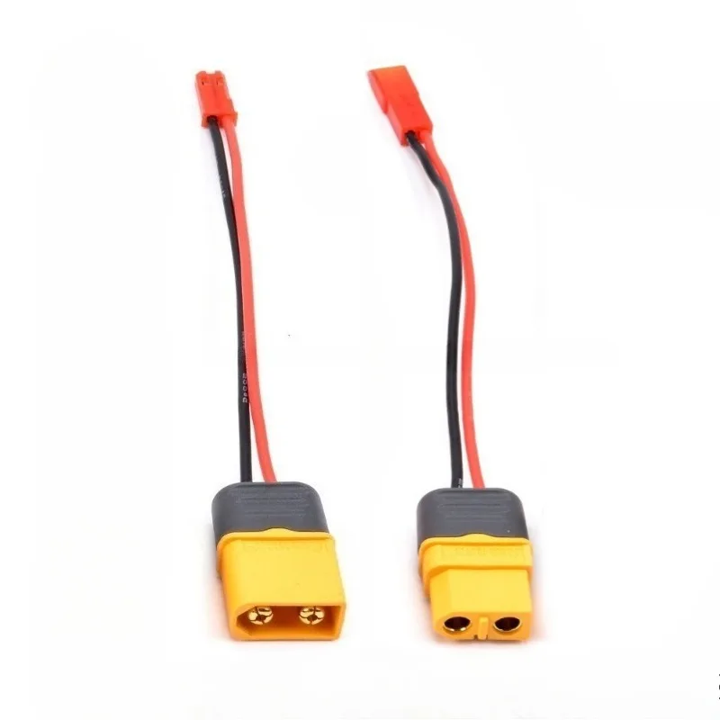 Anti‑Vibration RC Cable 20AWG Soft Silicone XT60‑JST Banana Plug Adapter With or Without Sheath for RC Model Spare Accessories