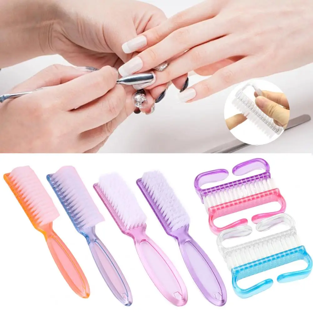 Longn Handle Nail Brush 8pcs Long Handle Nail Brush Set for Pedicure Manicure Fingernail Toenail Dust for Multifunctional