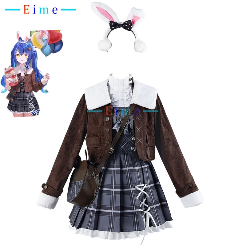 

Amamiya Kokoro Cosplay Costume Vtuber Cosplay Suit Cute Lolita Dress With Bag Halloween Outfits Anime Clothing Custom Made