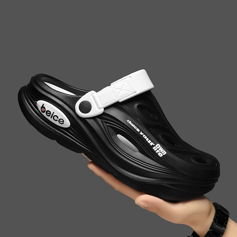 

Fashion Minimalist Men Eva Slides Summer Outdoor Non-slip Wear-resistant Soft Sole Flat Sandals Beach Daily Use