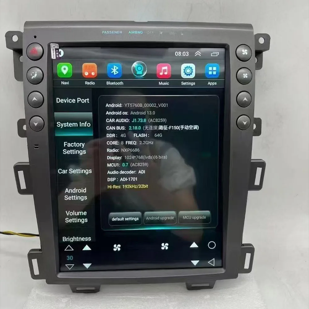 For Ford Edge 2009-2013 Car Radio Video Players Bluetooth Android 14 Stereo Receiver Automotive Multimedia DSP GPS Carplay