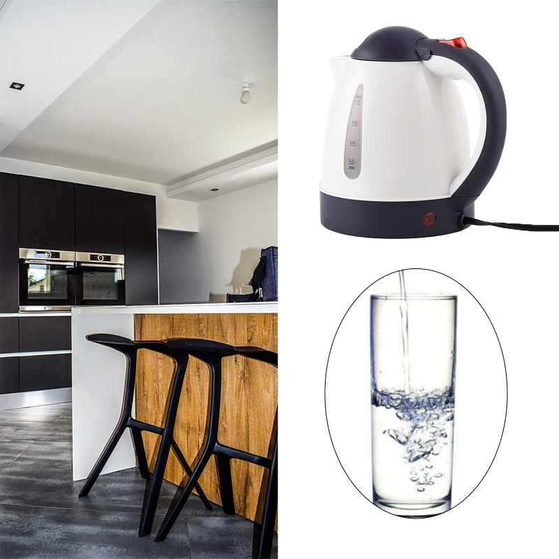 แบบพกพา1000Ml ไฟฟ้าเครื่องทำน้ำอุ่นรถยนต์กาต้มน้ำขนาดใหญ่12V ไฟแช็กความร้อน