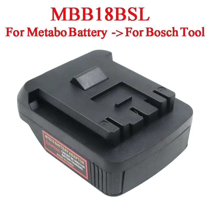 MBB18BSL Adapter Converter for Metabo 18V LiHD Li-ion Battery Convert To for Bosch Lithium Electric Power Tool Drill Wrench