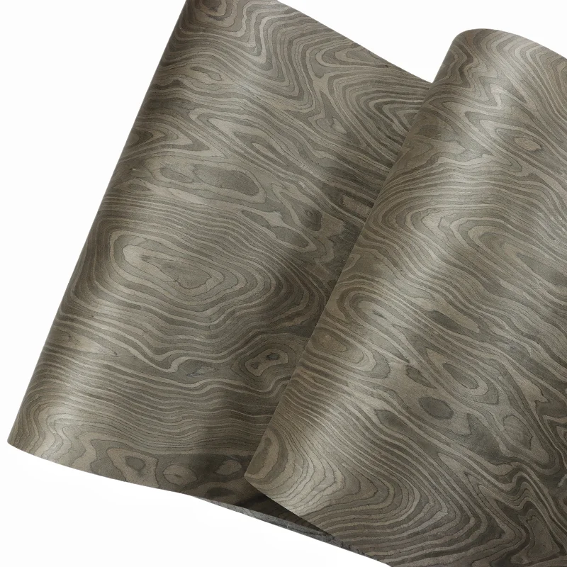 High-End Hand-Applied Wood Veneer Decorative Panel Real Wood Design for Hotel Furniture Cabinet Electric Guitar Style