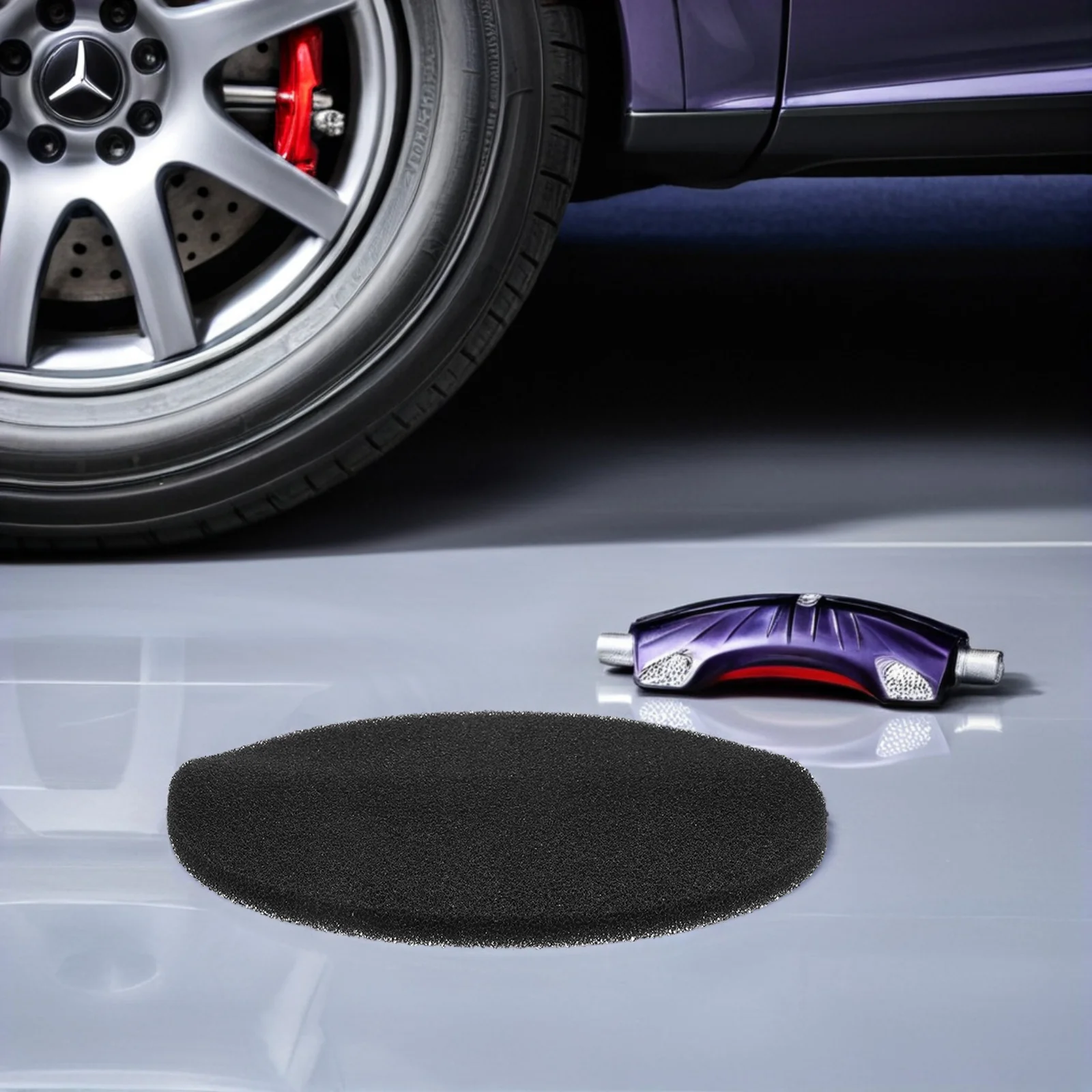 

2pcs Oil Splash Pad Sponge Material Anti-Splash Drain Mat For Car Oil Changing Transmission Fluid Drainage Leakproof Round Tool