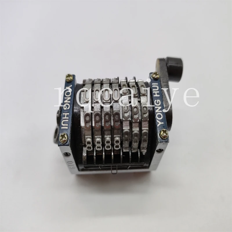 Mola Gto 7-dígitos Naufrágio Máquina de Numeração Salto Traça 0987654 ….. Peças Nenhuma