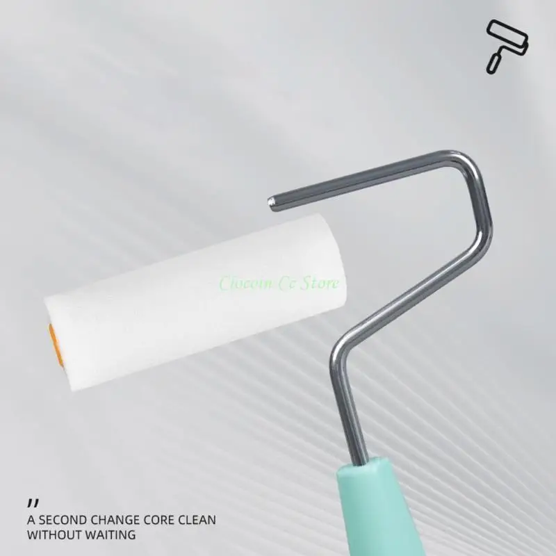 

X90F 9pcs Small Foam Roller Set Compact Foam Paint Roller Upgrades for Precise Painting Projects Suitable for Interior Walls