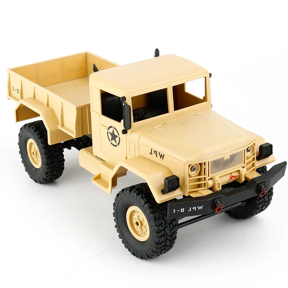 WPL B1 RC Truck 1/16 RC Car 2.4G 4WD RC Crawler Off Road Car With Light RTR Gift Toy for Kids