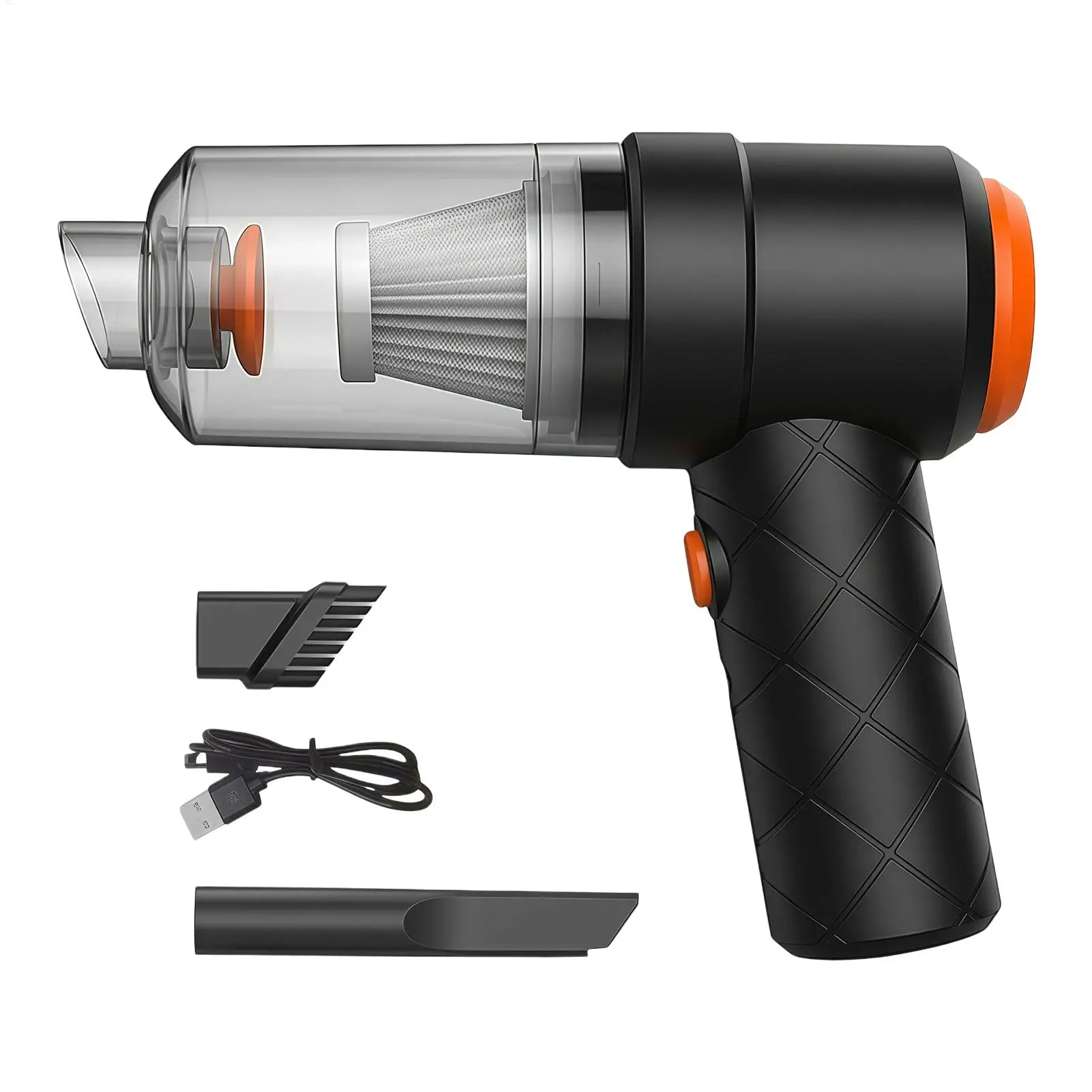 Portable Car Vacuum Cleaner High Power Cordless Handheld Rechargeable with Washable Filter for Car Interior Home Office Pet Hair