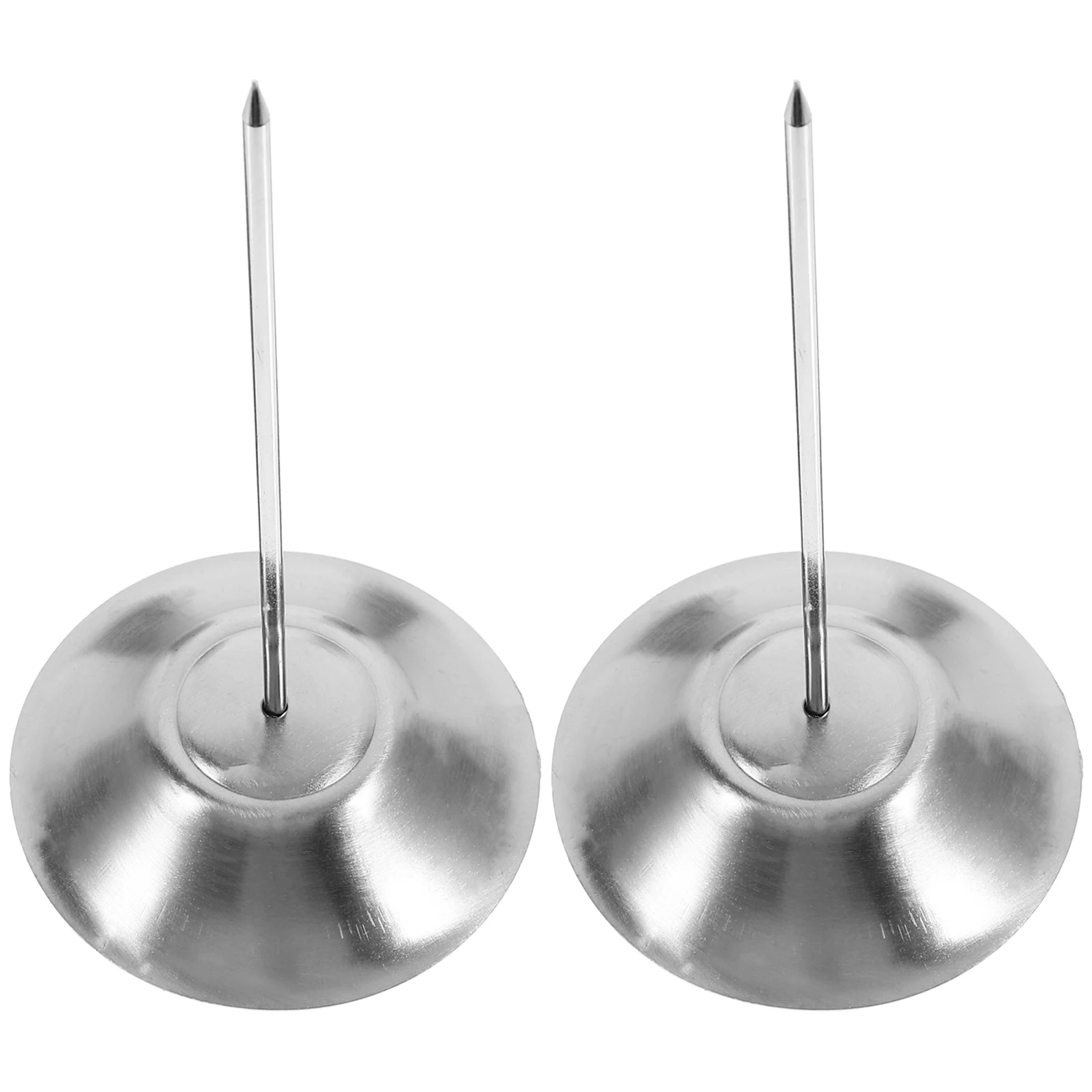 

2pcs Stainless Menu Restaurant Accessory For Menu Summons Anti-Corrosive Receipt Spike Restaurant Memo Invoice Holder