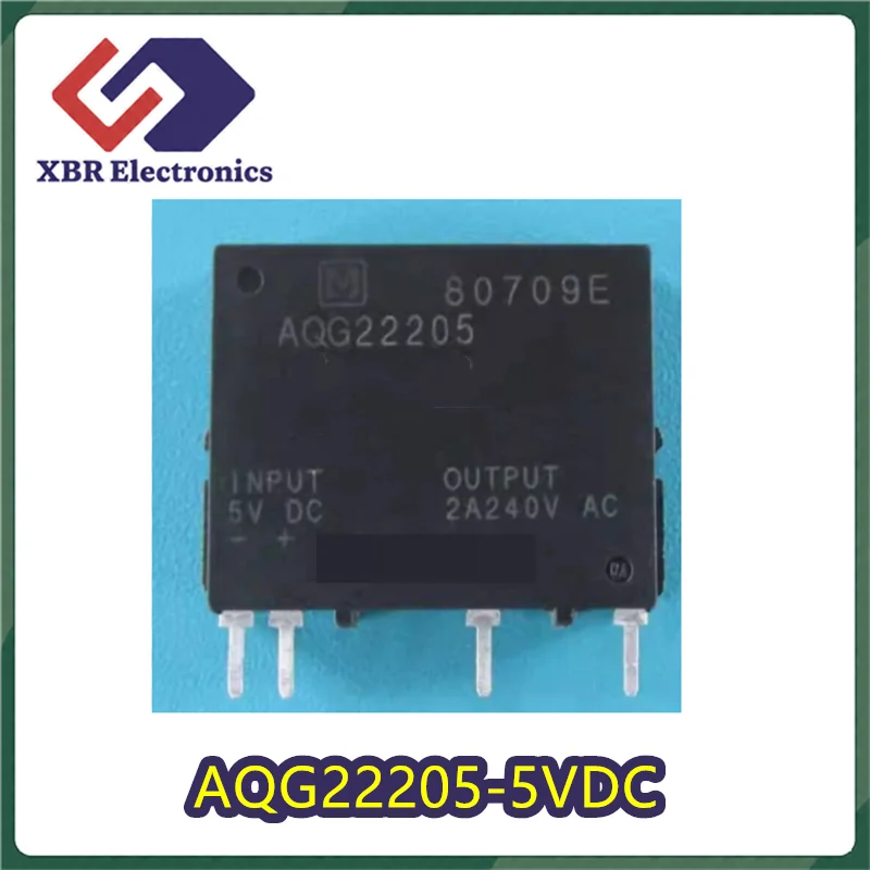 (5/20 pieces) AQG22205-5VDC 5V 2A 240V AC ZIP-4 4-pin Solid State Relay for Air Conditioners and Refrigerators Brand New