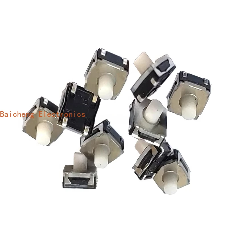 10 قطعة مقاومة للماء والغبار SKRAAME010 حساسة للمس 6x6x5 مفتاح زر رأس من السيليكون الناعم