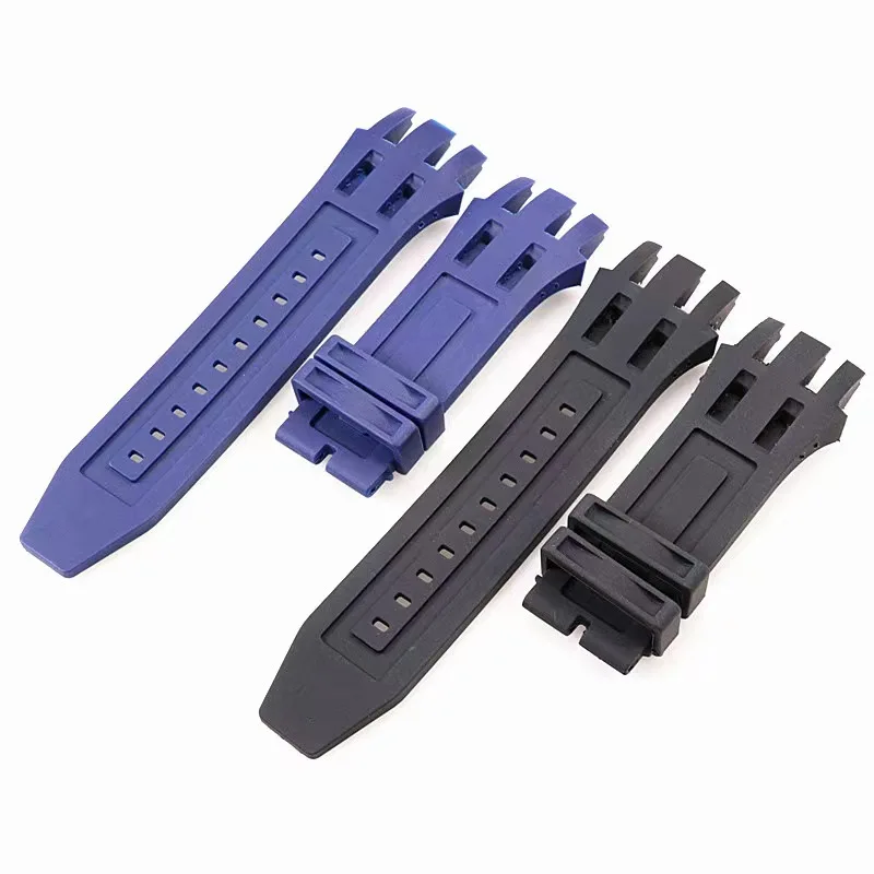 for INVICTA Rubber silicone strap Black Blue Watch accessory Replacement wristband waterproof