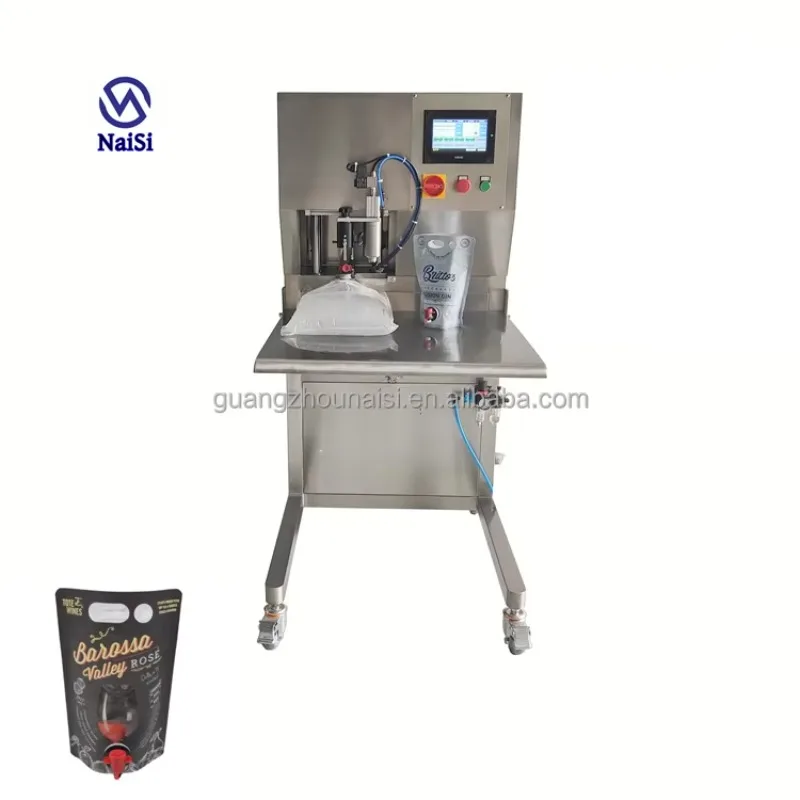 Semi-Automatic Bag In Box Olive Oil Filling Machine Aseptic Plastic Bag Liquid Wine Bib Filling Capping Machine