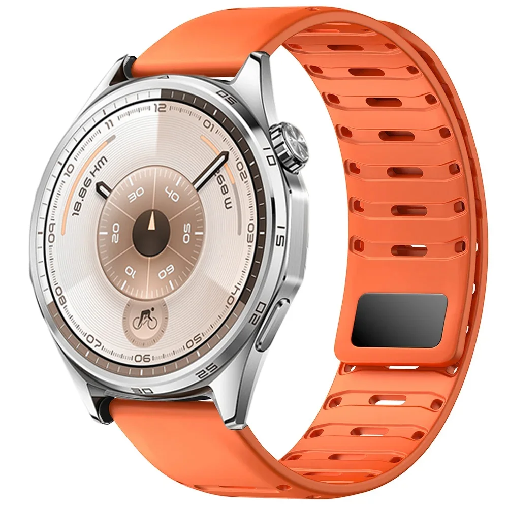 22mm Silicone Strap For Huawei Watch 5/GT6 Pro/GT5 Pro/GT6/GT5/GT4 46mm Sport Magnetic Bracelet Wristband for Amazfit Balance 2 #2
